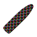 Black Mermaid Scales Pattern Print Ironing Board Cover