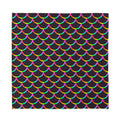 Black Mermaid Scales Pattern Print Silk Bandana