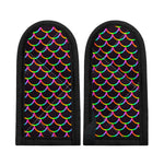 Black Mermaid Scales Pattern Print Skillet Handle Cover