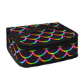 Black Mermaid Scales Pattern Print Small Lunch Bag