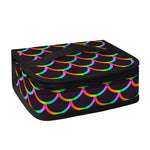 Black Mermaid Scales Pattern Print Small Lunch Bag