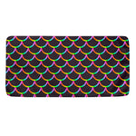 Black Mermaid Scales Pattern Print Towel
