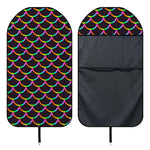 Black Mermaid Scales Pattern Print Waterproof Car Seat Cover