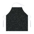 Black (NOT Real) Glitter Print Adjustable Apron