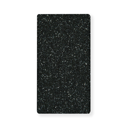 Black (NOT Real) Glitter Print Baby Crib Sheet