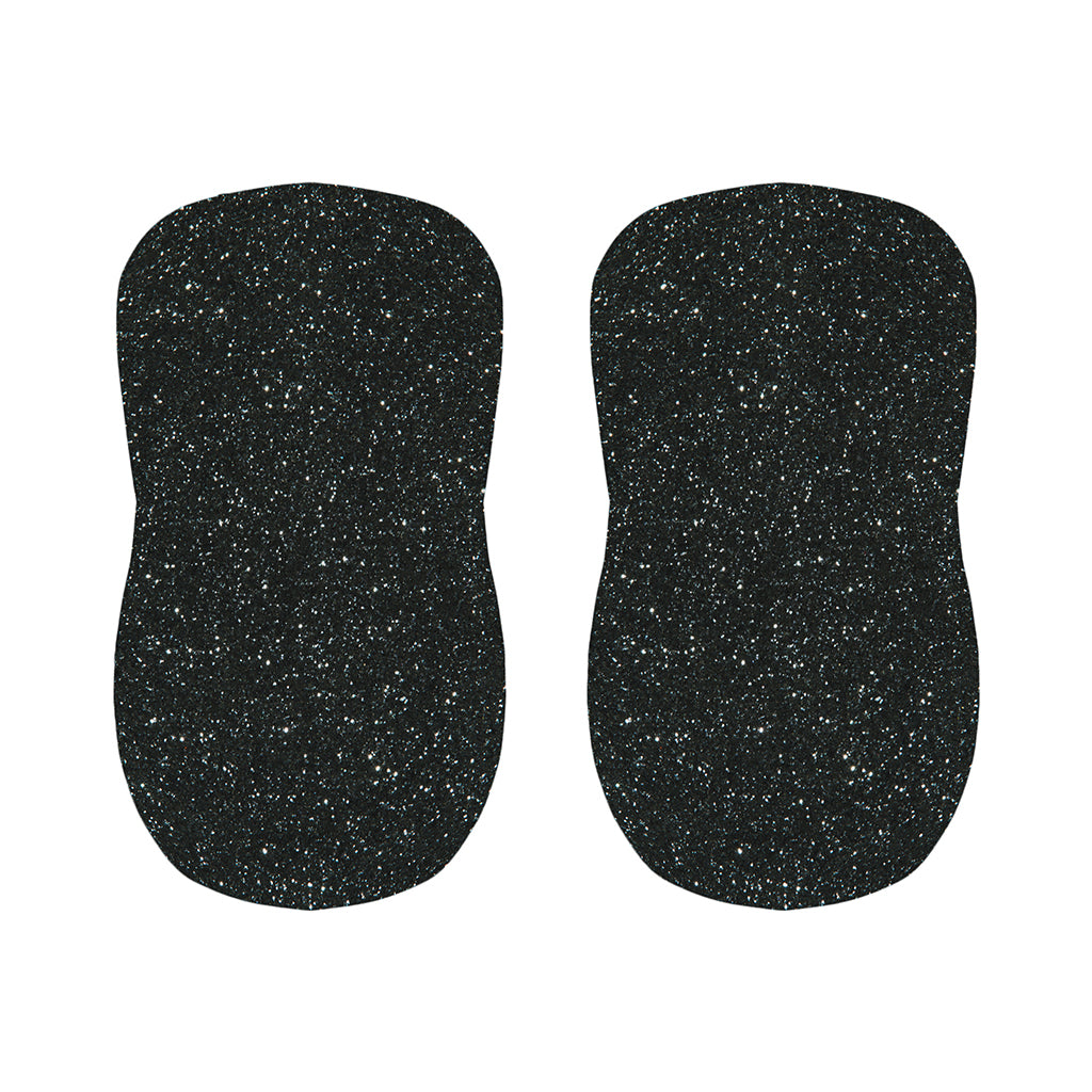 Black (NOT Real) Glitter Print Bar Stool Covers