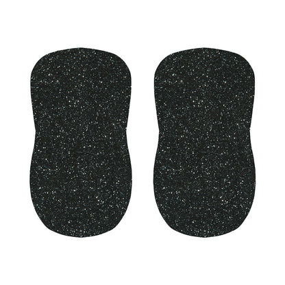 Black (NOT Real) Glitter Print Bar Stool Covers