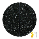 Black (NOT Real) Glitter Print Basketball