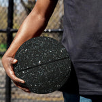 Black (NOT Real) Glitter Print Basketball