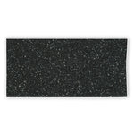 Black (NOT Real) Glitter Print Beach Towel