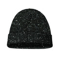 Black (NOT Real) Glitter Print Beanie