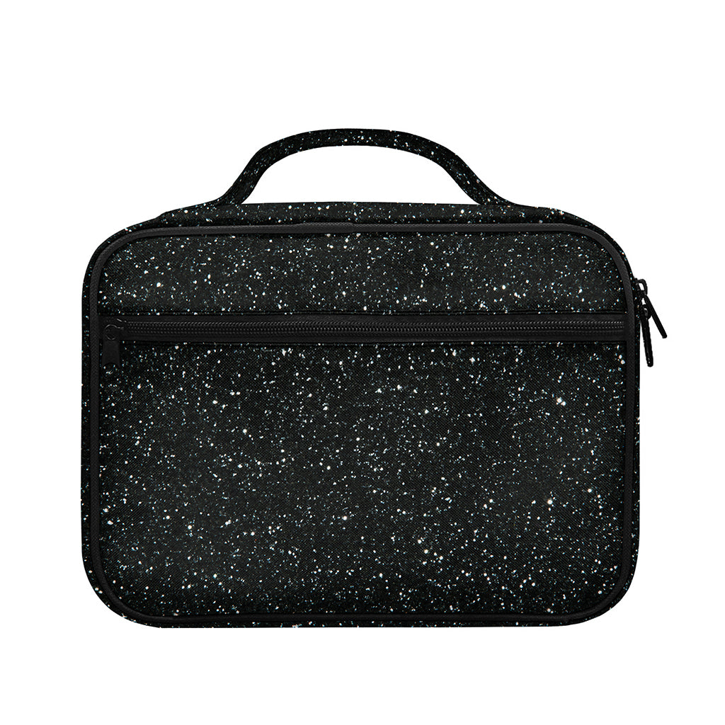 Black (NOT Real) Glitter Print Briefcase Bible Bag