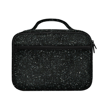 Black (NOT Real) Glitter Print Briefcase Bible Bag