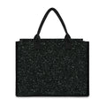 Black (NOT Real) Glitter Print Canvas Tote Bag
