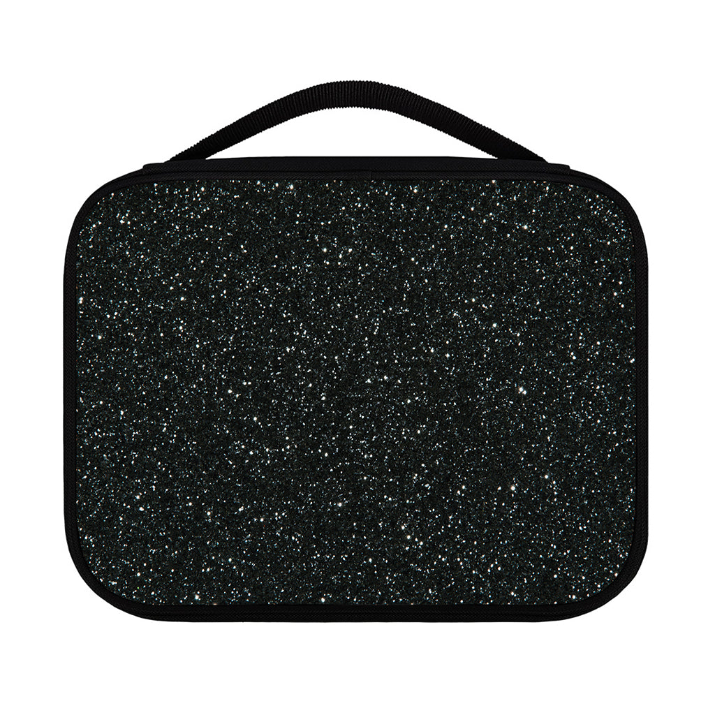 Black (NOT Real) Glitter Print Classic Bible Case