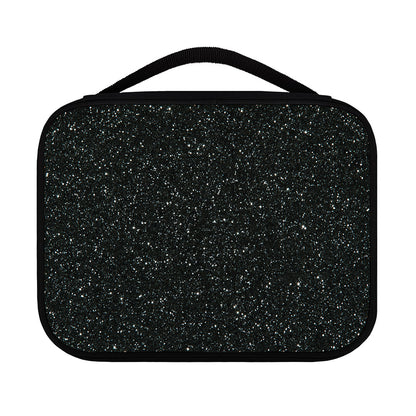 Black (NOT Real) Glitter Print Classic Bible Case