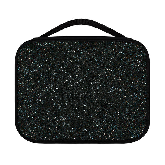Black (NOT Real) Glitter Print Classic Bible Case