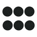 Black (NOT Real) Glitter Print Coaster Set