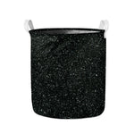 Black (NOT Real) Glitter Print Collapsible Laundry Basket