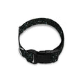 Black (NOT Real) Glitter Print Dog Collar