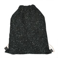 Black (NOT Real) Glitter Print Drawstring Bag