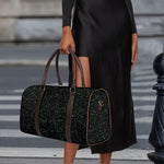 Black (NOT Real) Glitter Print Duffle Bag