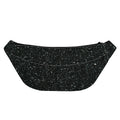 Black (NOT Real) Glitter Print Fanny Pack
