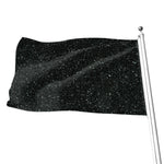 Black (NOT Real) Glitter Print Flag