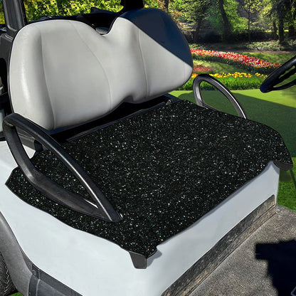 Black (NOT Real) Glitter Print Golf Cart Seat Cover