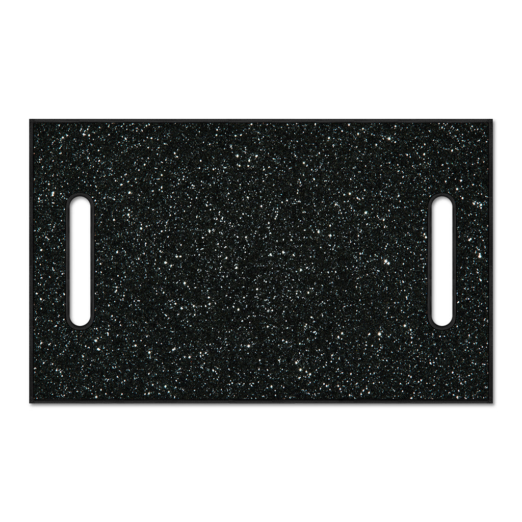 Black (NOT Real) Glitter Print Golf Cart Seat Cover