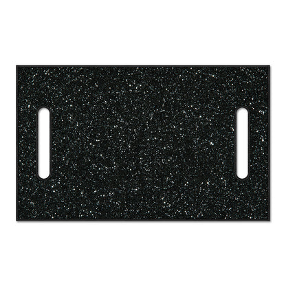 Black (NOT Real) Glitter Print Golf Cart Seat Cover