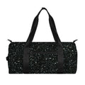 Black (NOT Real) Glitter Print Gym Bag