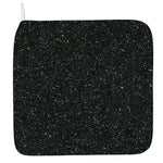 Black (NOT Real) Glitter Print Hand Towel