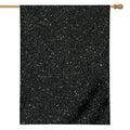 Black (NOT Real) Glitter Print House Flag
