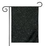 Black (NOT Real) Glitter Print House Flag