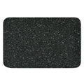 Black (NOT Real) Glitter Print Indoor Door Mat