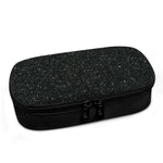 Black (NOT Real) Glitter Print Insulin Cooler Travel Case
