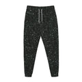 Black (NOT Real) Glitter Print Jogger Pants