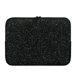 Black (NOT Real) Glitter Print Laptop Sleeve