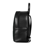 Black (NOT Real) Glitter Print Leather Backpack