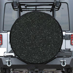 Black (NOT Real) Glitter Print Leather Spare Tire Cover