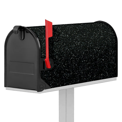Black (NOT Real) Glitter Print Mailbox Cover