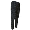 Black (NOT Real) Glitter Print Men's Compression Pants