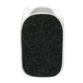 Black (NOT Real) Glitter Print Mesh Laundry Hamper