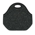 Black (NOT Real) Glitter Print Neoprene Lunch Bag
