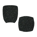 Black (NOT Real) Glitter Print Office Chair Cover