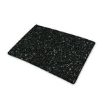 Black (NOT Real) Glitter Print Pet Cooling Mat Cover