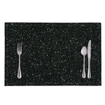 Black (NOT Real) Glitter Print Placemat