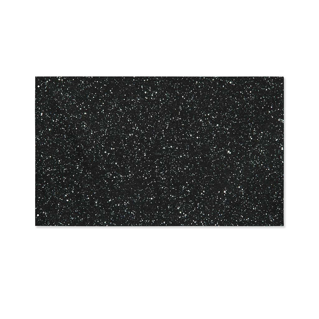 Black (NOT Real) Glitter Print Polyester Flag