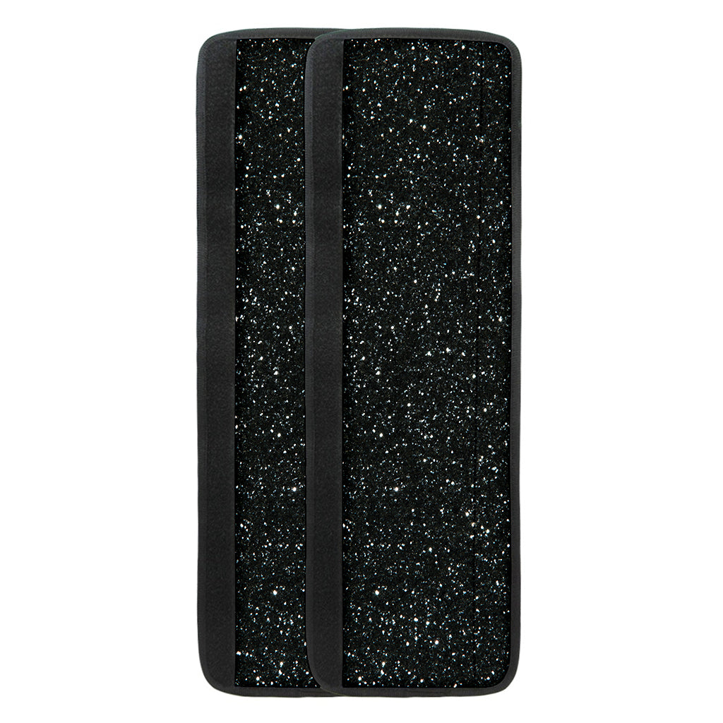 Black (NOT Real) Glitter Print Refrigerator Handle Covers